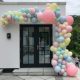 half balloon arch outdoors