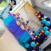 half balloon arch princess colours