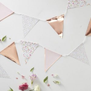 rose gold party bunting