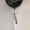 happy birthday black orbz balloon