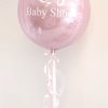 light pink orb balloon baby shower