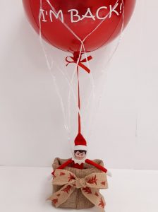 elf balloon with basket close