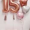 rose gold numbers and bunch package