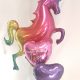 mutli coloured unicorn balloon bunch
