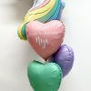 unicorn balloon bunch personalised