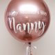 mothers day rose gold balloon