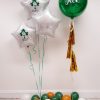 green orb balloon IRFU design with bunch and mini balloons