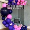 balloon circle pink purple