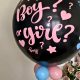 gender revael balloon boy or girl black balloon