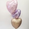 PASTEL PINK, LILAC AND PLATINUM CHAMPAGNE BALLOON BUNCHES