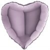 lilac heart foil balloon