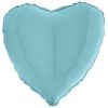 pastel blue heart foil balloon
