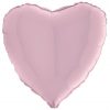 pastel pink heart foil balloon