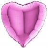 pink heart foil balloon