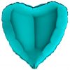 tiffany blue heart foil balloon
