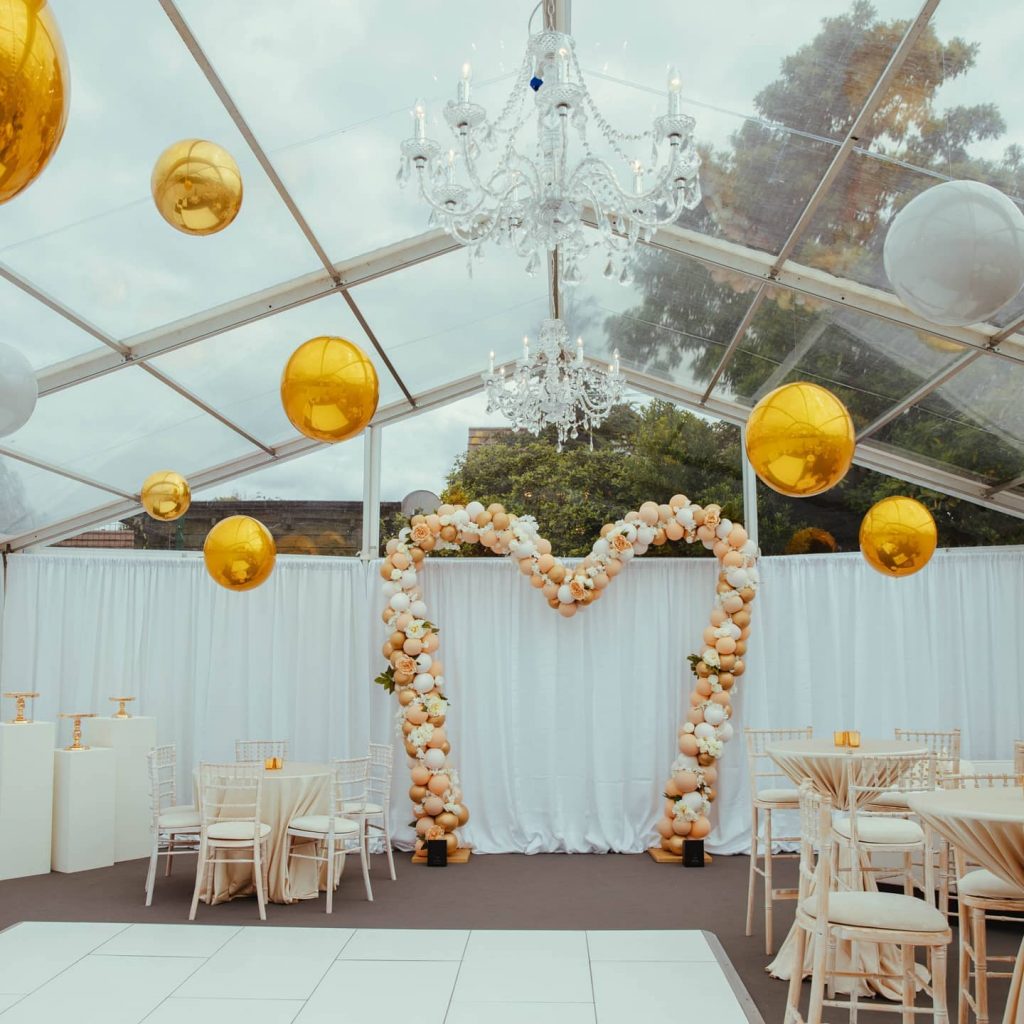 wedding ceiling balloons