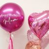 bright pink orb balloon