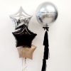 silver orb balloon personalised