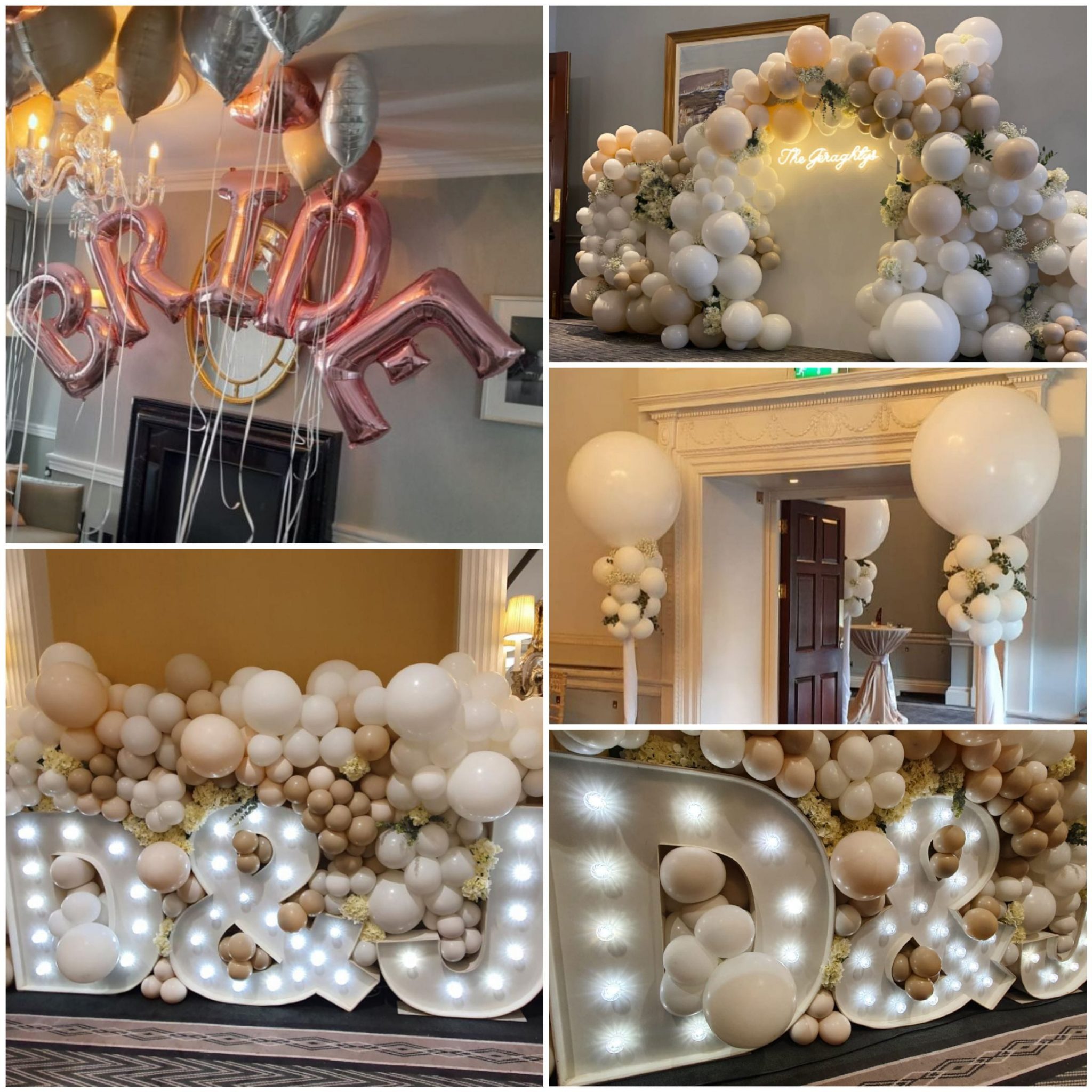 /wedding balloon installation ideas