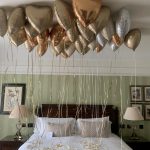 ceiling balloons bridal suite