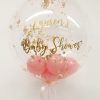 Gold Leaf & Pink Mini Balloon Bubble