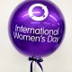 International Womans Day Purple Orb Balloon
