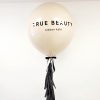 Giant Helium Filled Balloon With Tassel Tail nude coloured