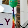 Giant Helium Filled Balloon With Tassel Tail pride colours