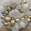 Gold & White balloon hoop
