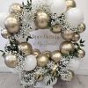 Gold & White balloon hoop