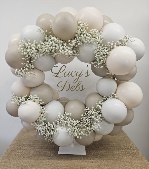 Neutral Tones Balloon Hoop