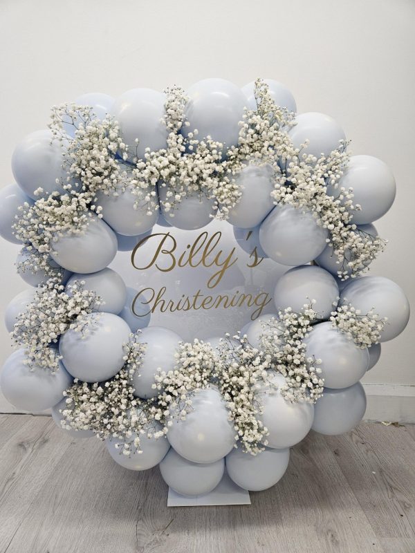 Dusty Blue Balloon Hoop